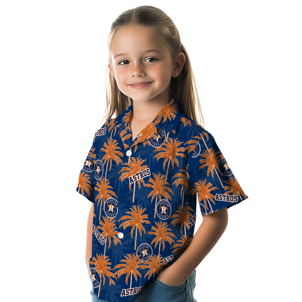Houston Astros Hawaiian Shirt - Palm Tree Motif | Moonbestprint