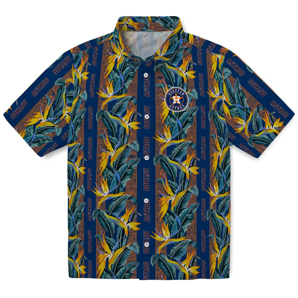 Houston Astros Hawaiian Shirt - Paradise Vines | Moonbestprint