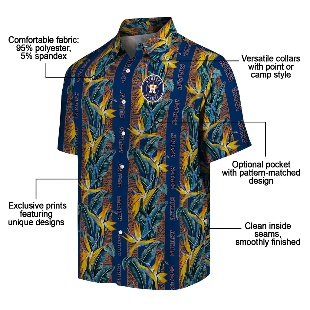 Houston Astros Hawaiian Shirt - Paradise Vines | Moonbestprint