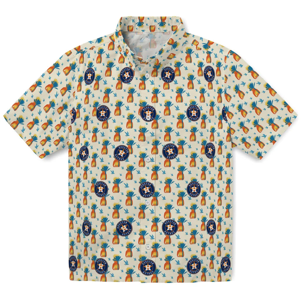 Houston Astros Hawaiian Shirt - Pineapple Delight | Moonbestprint