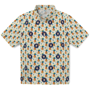 Houston Astros Hawaiian Shirt - Pineapple Delight | Moonbestprint