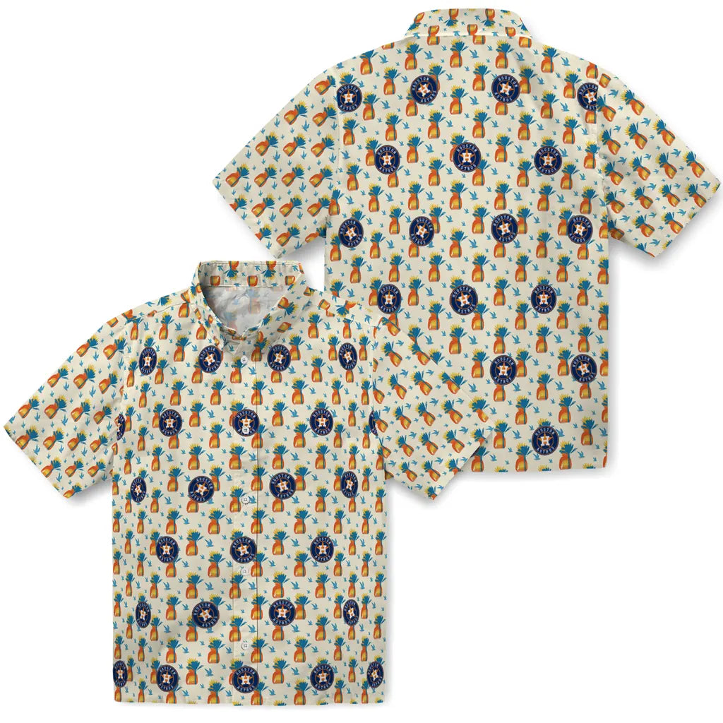 Houston Astros Hawaiian Shirt - Pineapple Delight | Moonbestprint