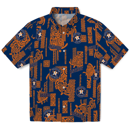 Houston Astros Hawaiian Shirt - Turtle Lines | Moonbestprint