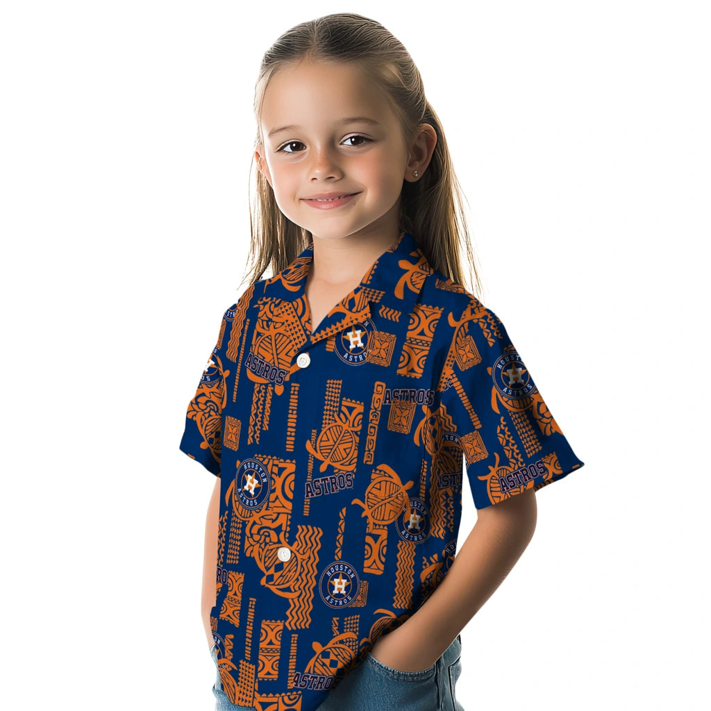 Houston Astros Hawaiian Shirt - Turtle Lines | Moonbestprint