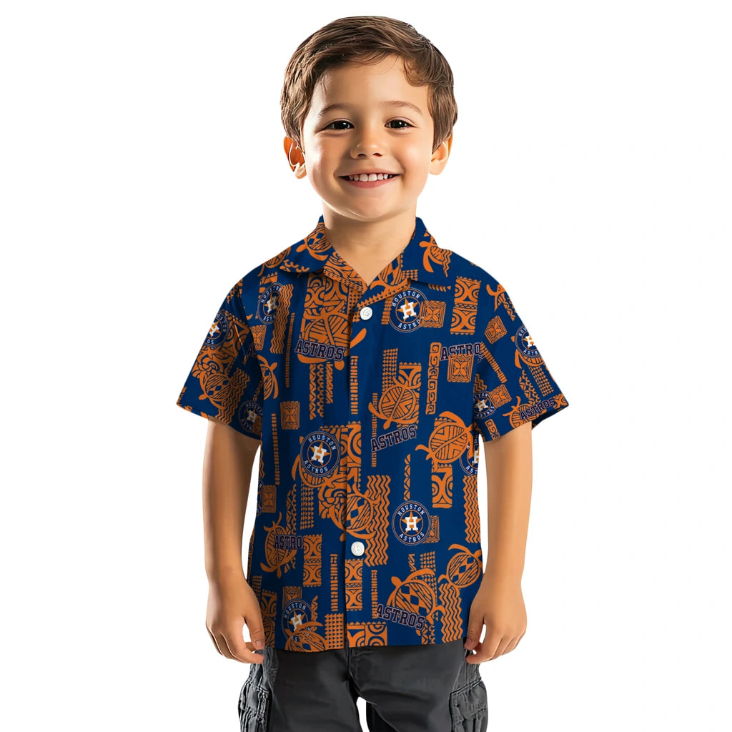 Houston Astros Hawaiian Shirt - Turtle Lines | Moonbestprint