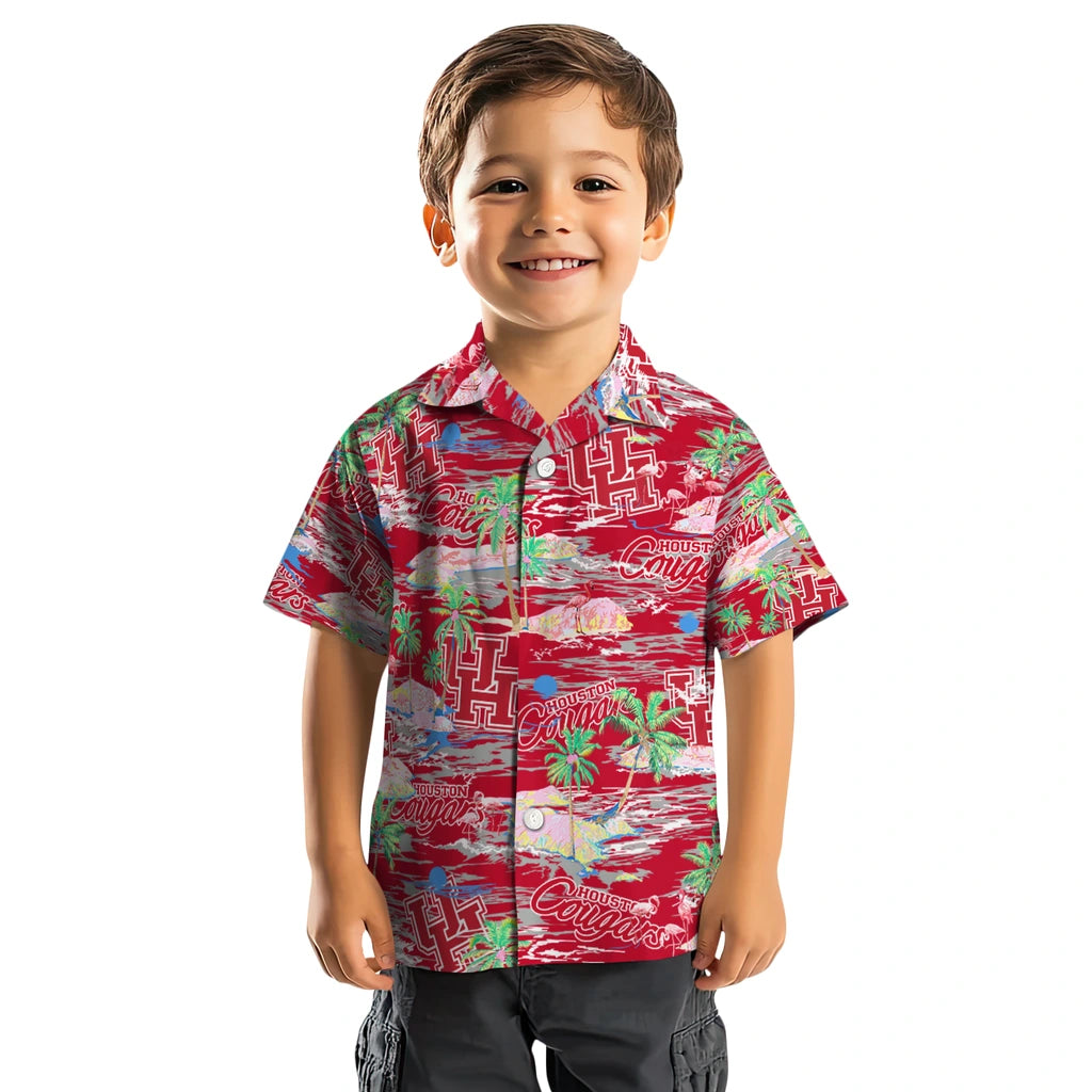 Houston Cougars Flamingo Retreat 2026 Hawaiian Shirt – Moonbestprint