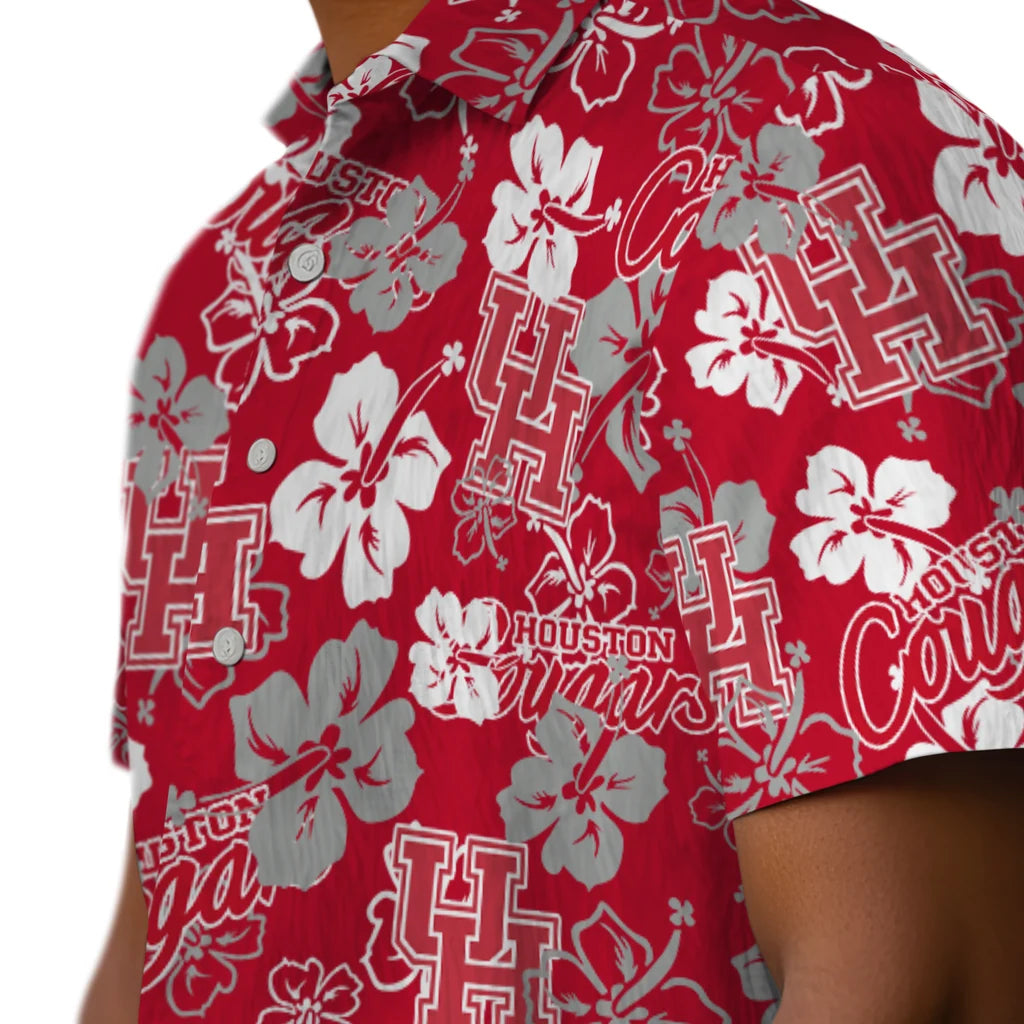 Houston Cougars Hibiscus Bloom Hawaiian Shirt – Moonbestprint