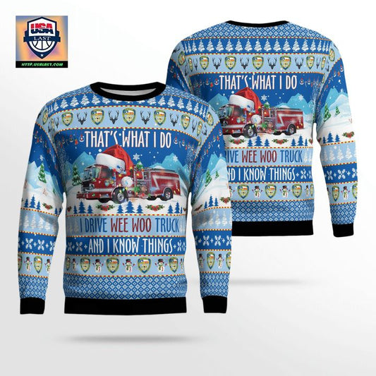 Houston Fire Department Thats What I Do Christmas AOP Sweater ? Usalast