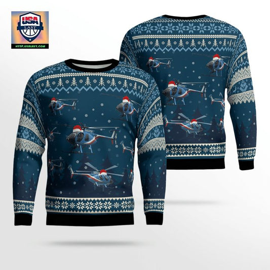 Houston Police Air Support 75 FOX N8375F Christmas AOP Sweater ? Usalast