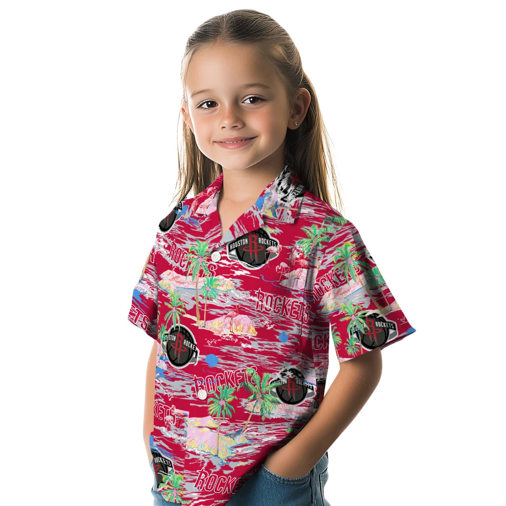 Houston Rockets Flamingo Retreat 2026 Hawaiian Shirt – Moonbestprint