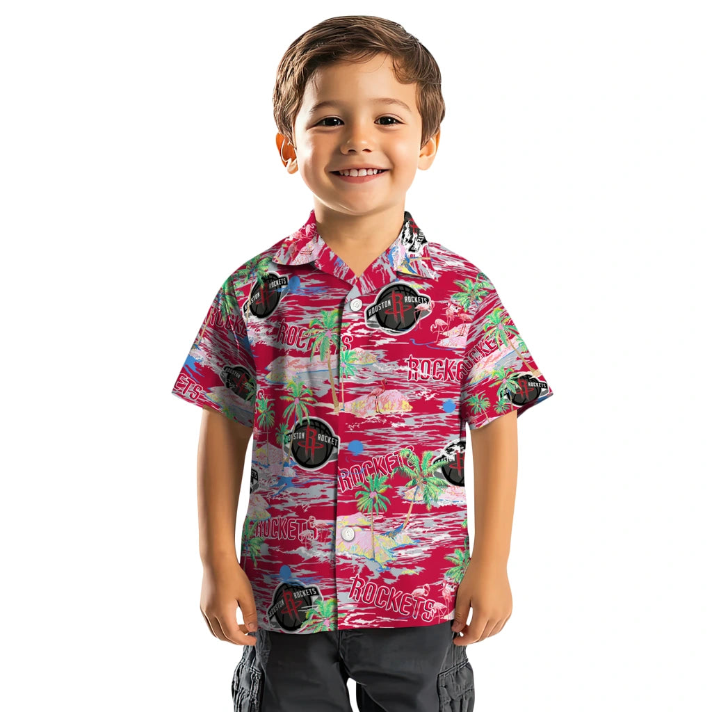 Houston Rockets Flamingo Retreat 2026 Hawaiian Shirt – Moonbestprint