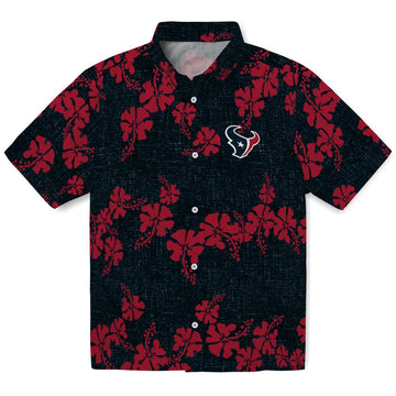 Houston Texans Hawaiian Shirt - 50th State Flower | Moonbestprint