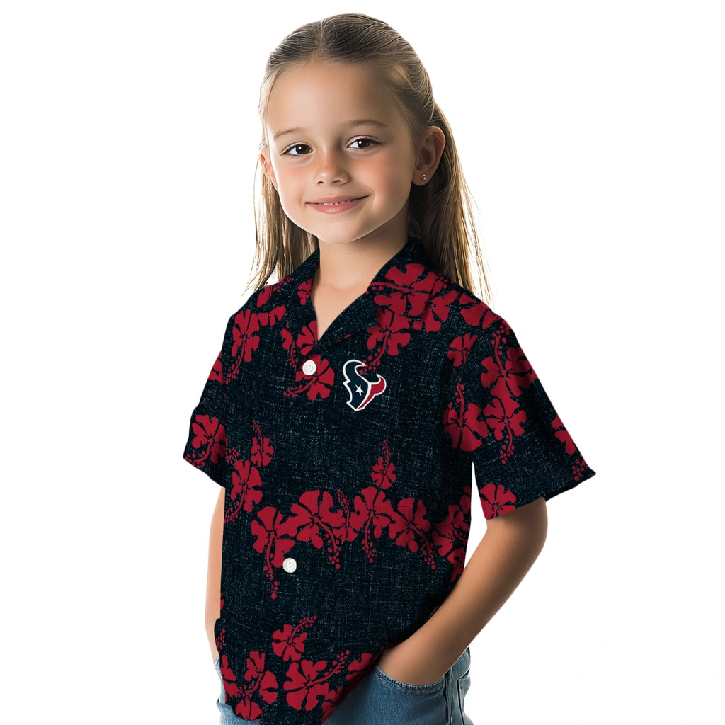 Houston Texans Hawaiian Shirt - 50th State Flower | Moonbestprint