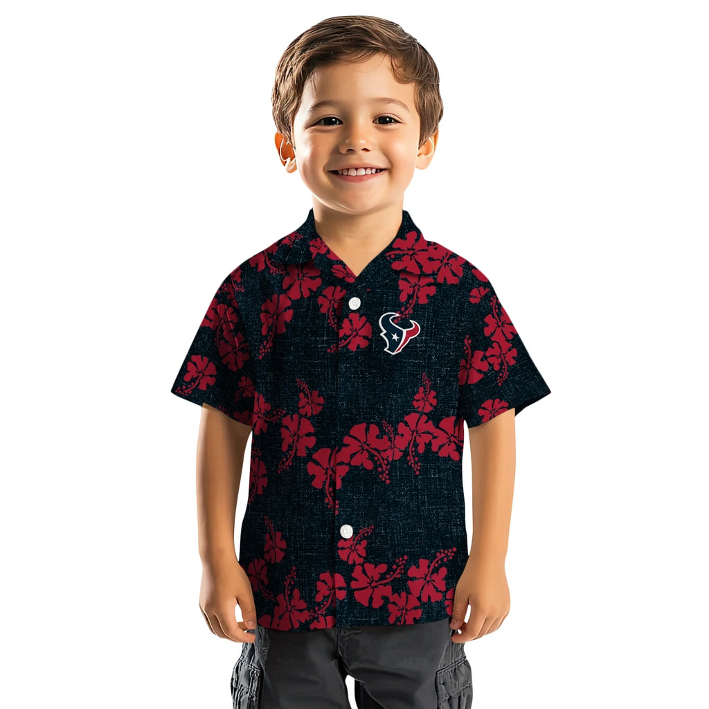 Houston Texans Hawaiian Shirt - 50th State Flower | Moonbestprint