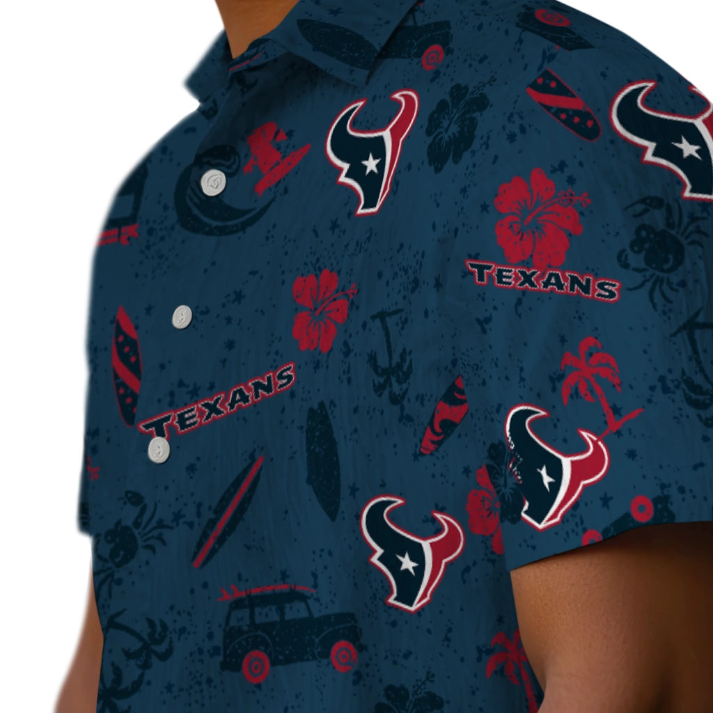 Houston Texans Hawaiian Shirt - Beach Vibe | Moonbestprint