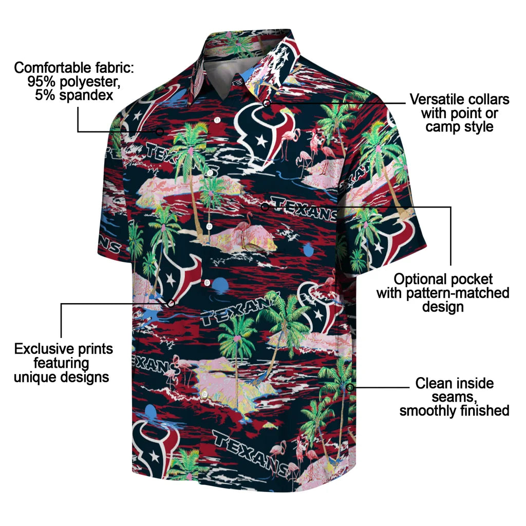 Houston Texans Flamingo Retreat 2026 Hawaiian Shirt – Moonbestprint