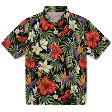Houston Texans Hawaiian Shirt - Hawaii Floral Hibiscus | Moonbestprint