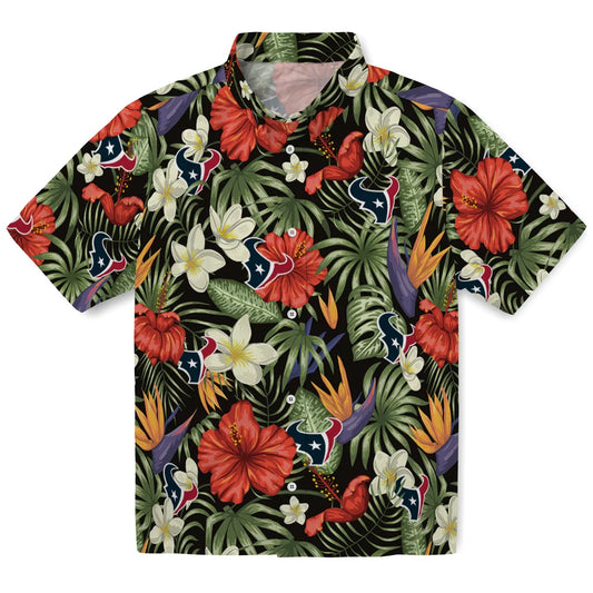 Houston Texans Hawaiian Shirt - Hawaii Floral Hibiscus | Moonbestprint
