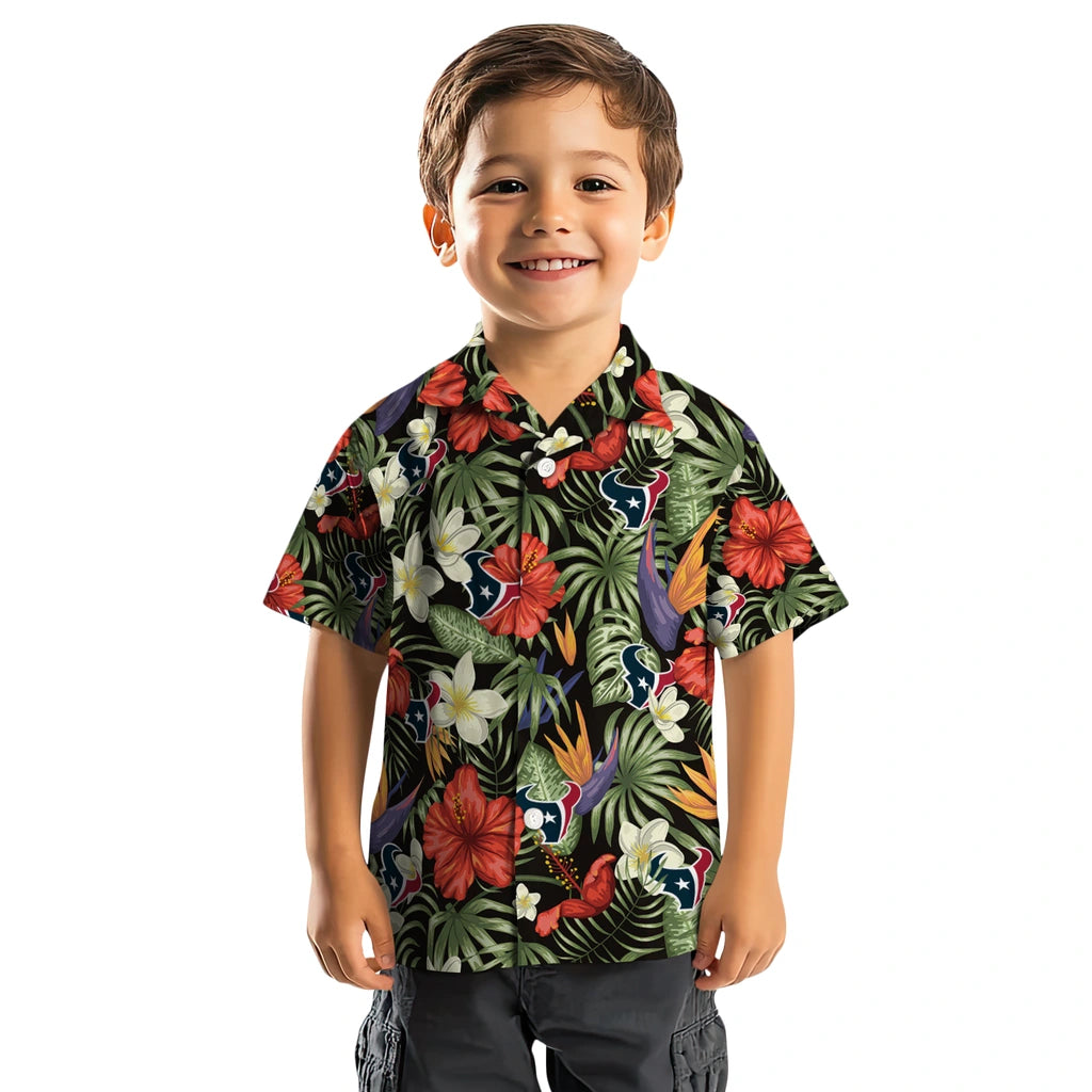 Houston Texans Hawaiian Shirt - Hawaii Floral Hibiscus | Moonbestprint