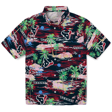 Houston Texans Hawaiian Shirt - Hawaii Island | Moonbestprint