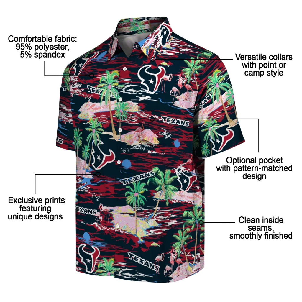 Houston Texans Hawaiian Shirt - Hawaii Island | Moonbestprint