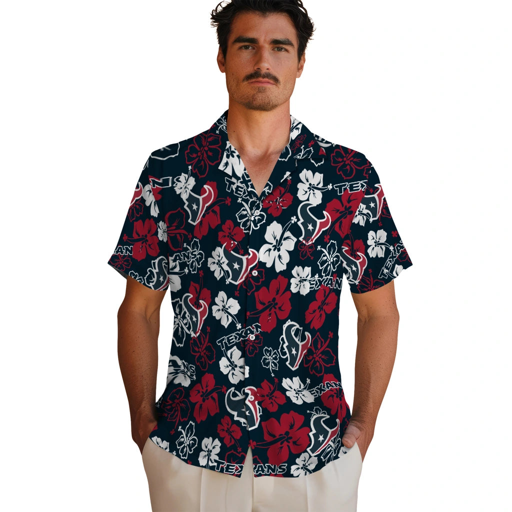 Houston Texans Hibiscus Bloom Hawaiian Shirt – Moonbestprint