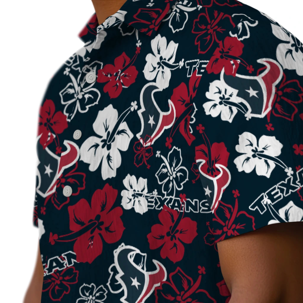 Houston Texans Hibiscus Bloom Hawaiian Shirt – Moonbestprint