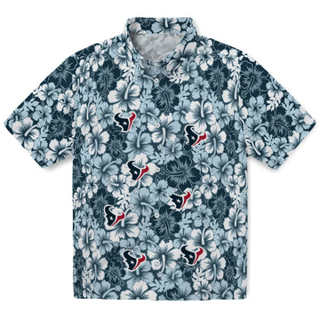 Houston Texans Hawaiian Shirt - Hibiscus Blooms | Moonbestprint