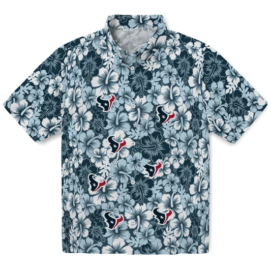 Houston Texans Hawaiian Shirt - Hibiscus Blooms | Moonbestprint