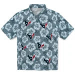 Houston Texans Hawaiian Shirt - Hibiscus Cluster | Moonbestprint