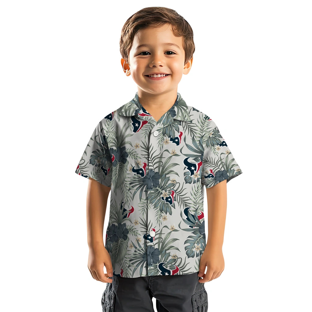 Houston Texans Hawaiian Shirt - Hibiscus Designs | Moonbestprint