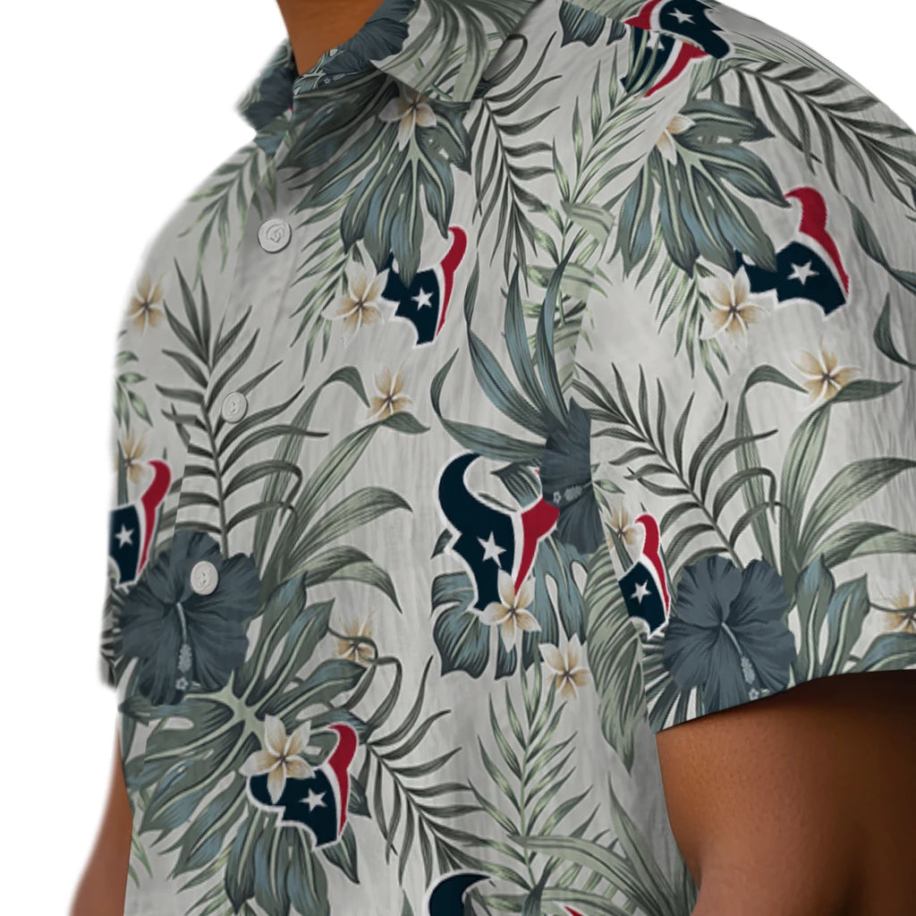 Houston Texans Hawaiian Shirt - Hibiscus Designs | Moonbestprint