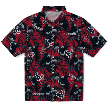 Houston Texans Hawaiian Shirt - Hibiscus Exotic | Moonbestprint