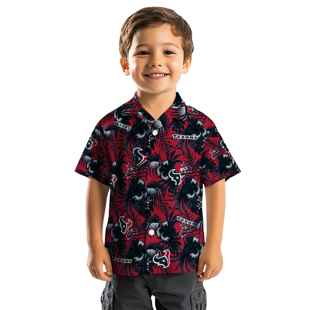 Houston Texans Hawaiian Shirt - Hibiscus Exotic | Moonbestprint
