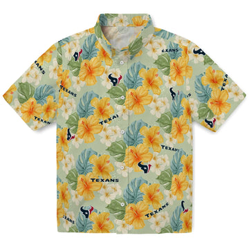Houston Texans Hawaiian Shirt - Hibiscus Mood | Moonbestprint