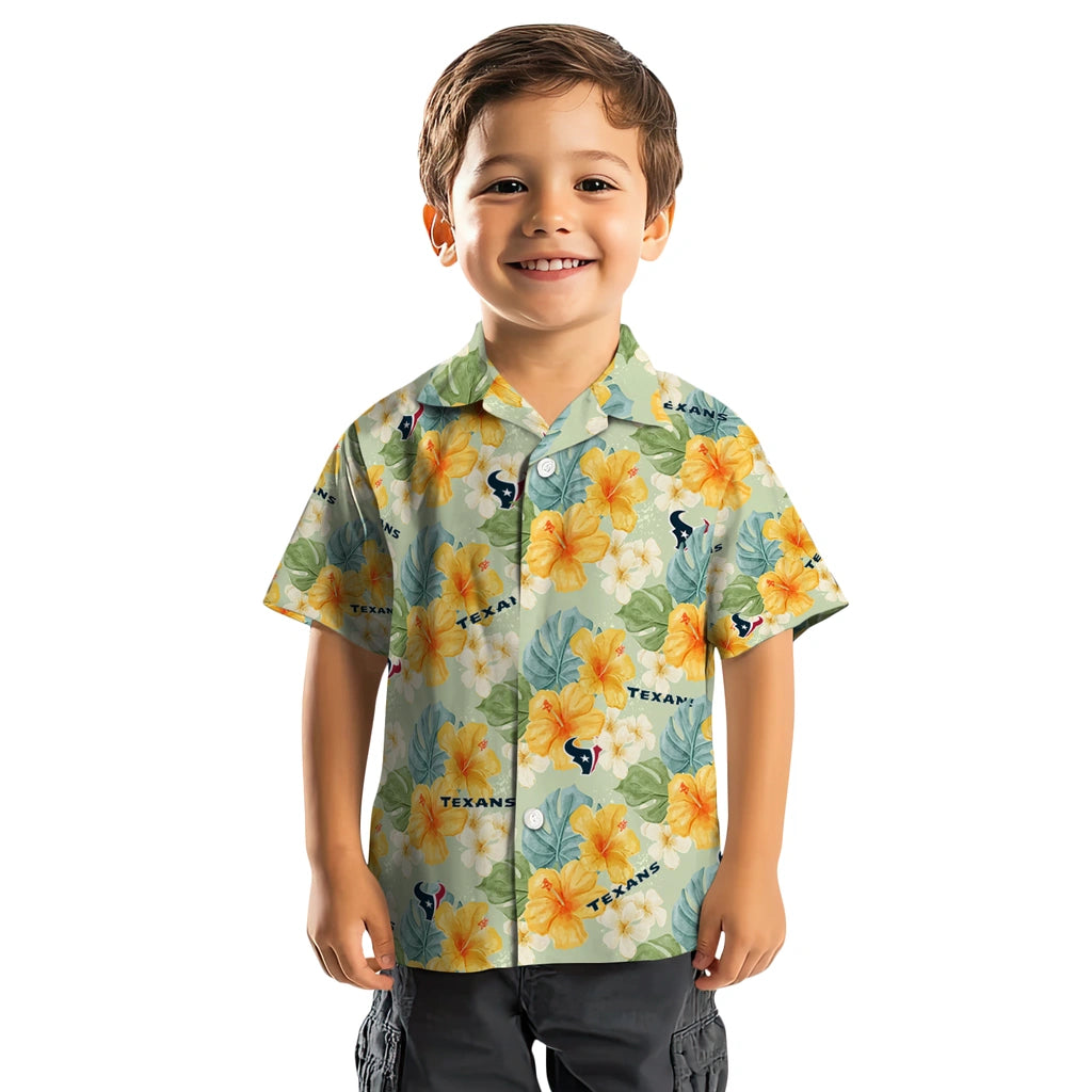 Houston Texans Hawaiian Shirt - Hibiscus Mood | Moonbestprint