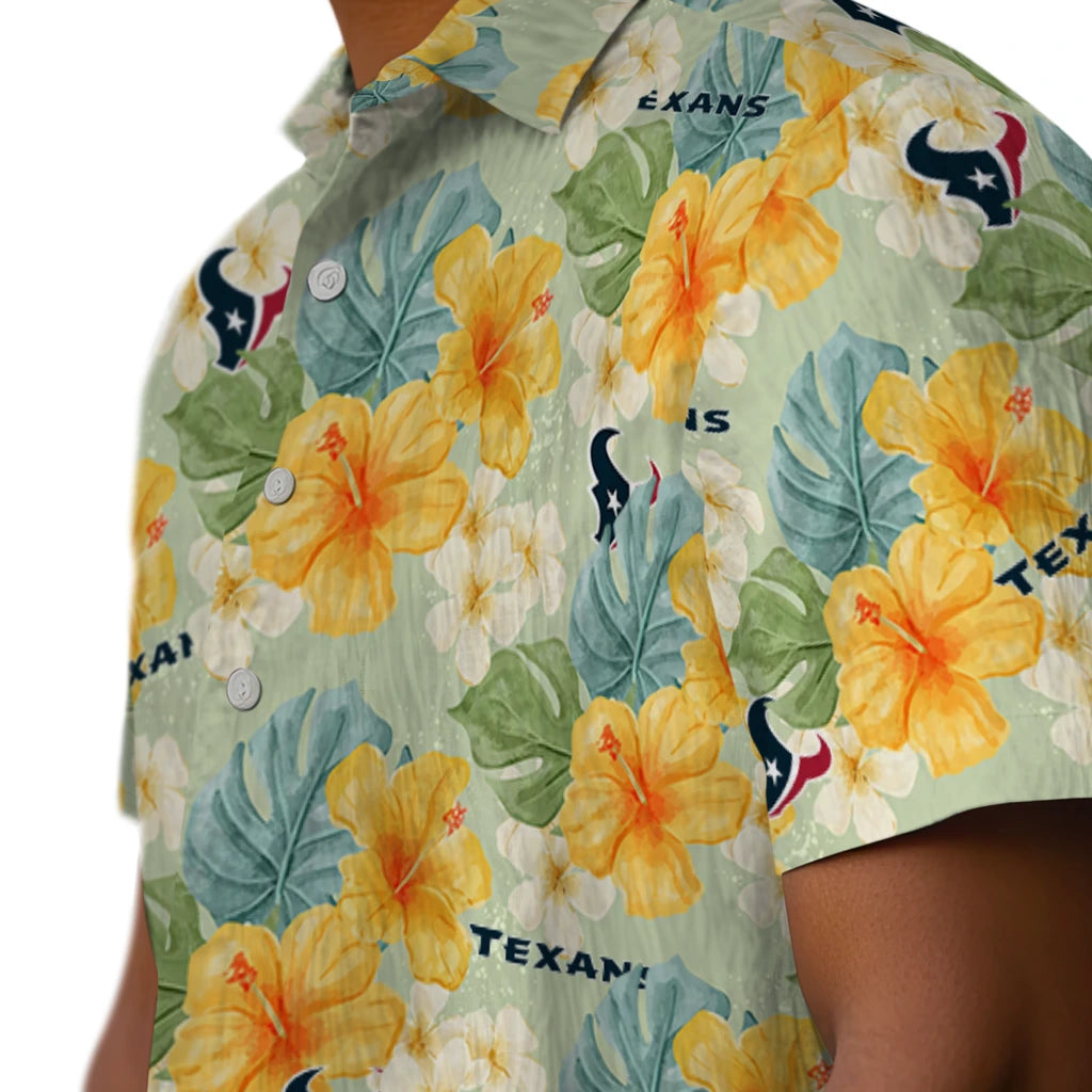 Houston Texans Hawaiian Shirt - Hibiscus Mood | Moonbestprint