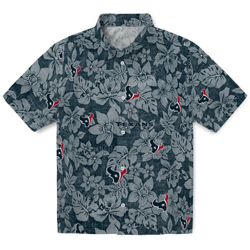 Houston Texans Hawaiian Shirt - Hibiscus Oasis | Moonbestprint
