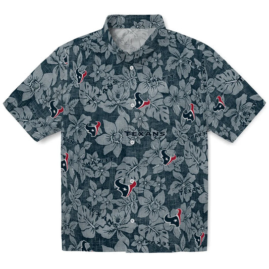 Houston Texans Hawaiian Shirt - Hibiscus Oasis | Moonbestprint