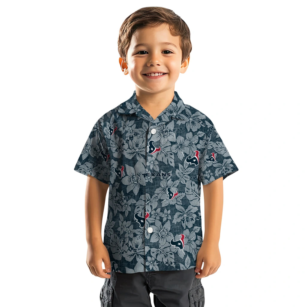 Houston Texans Hawaiian Shirt - Hibiscus Oasis | Moonbestprint