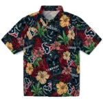 Houston Texans Hawaiian Shirt - Hibiscus Tiki Jungle | Moonbestprint