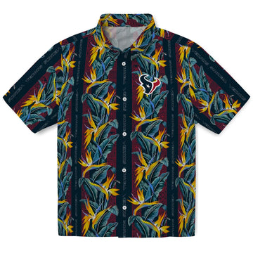 Houston Texans Hawaiian Shirt - Paradise Vines | Moonbestprint