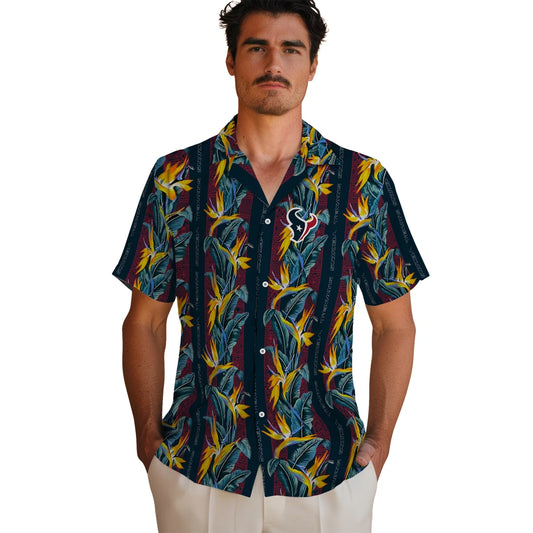 Houston Texans Hawaiian Shirt - Paradise Vines | Moonbestprint