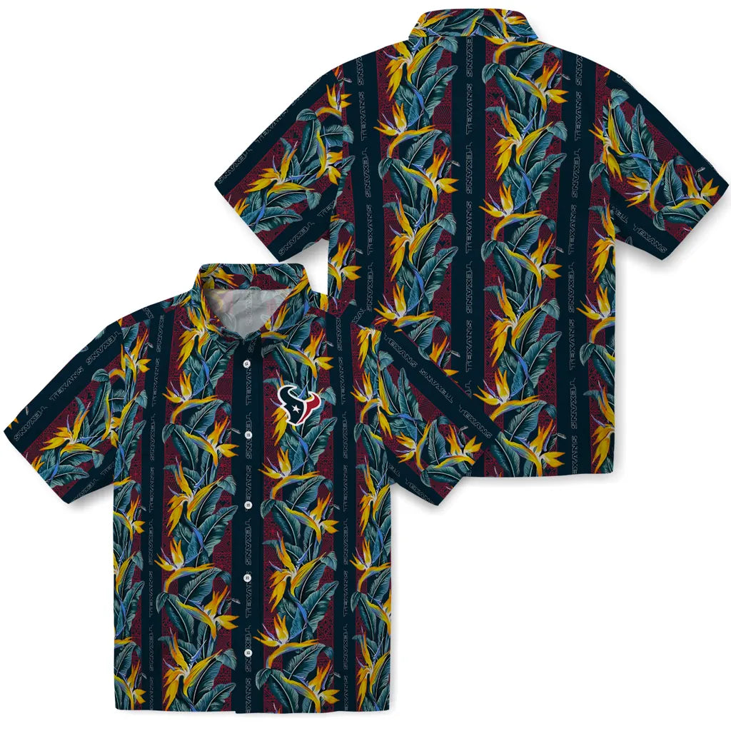 Houston Texans Hawaiian Shirt - Paradise Vines | Moonbestprint