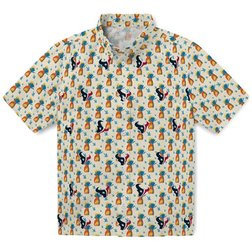Houston Texans Hawaiian Shirt - Pineapple Delight | Moonbestprint