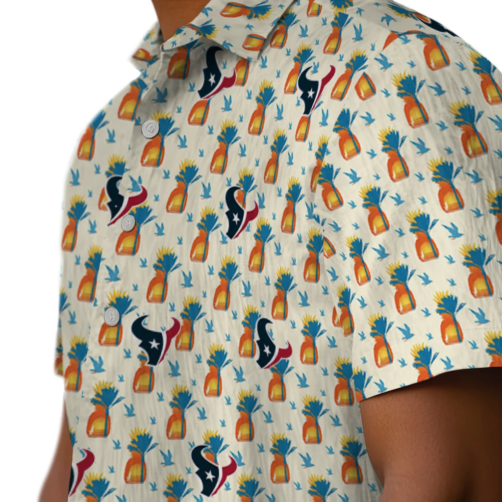 Houston Texans Hawaiian Shirt - Pineapple Delight | Moonbestprint