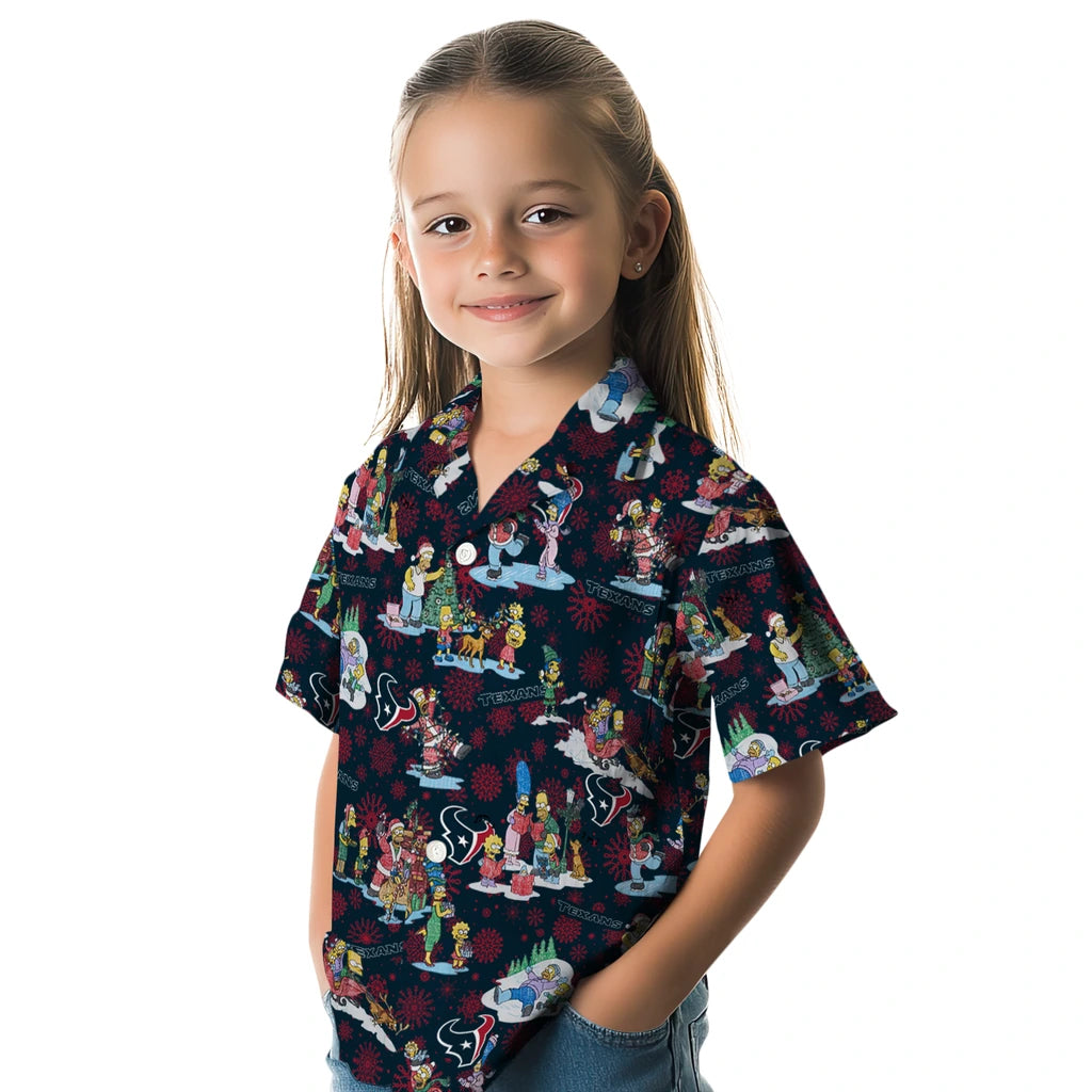 Houston Texans Hawaiian Shirt - Simpsons Christmas | Moonbestprint