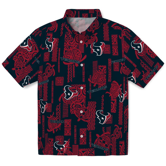 Houston Texans Hawaiian Shirt - Turtle Lines | Moonbestprint