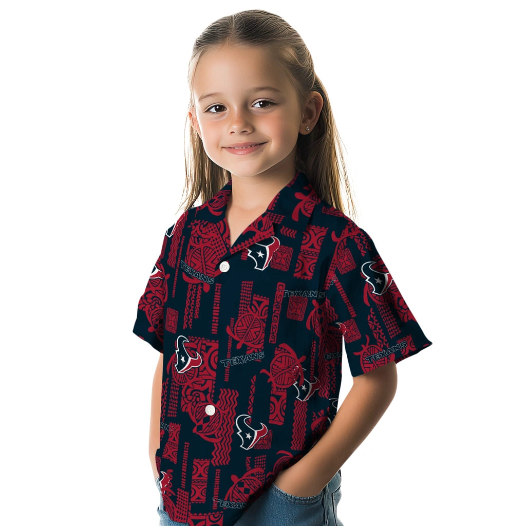 Houston Texans Hawaiian Shirt - Turtle Lines | Moonbestprint