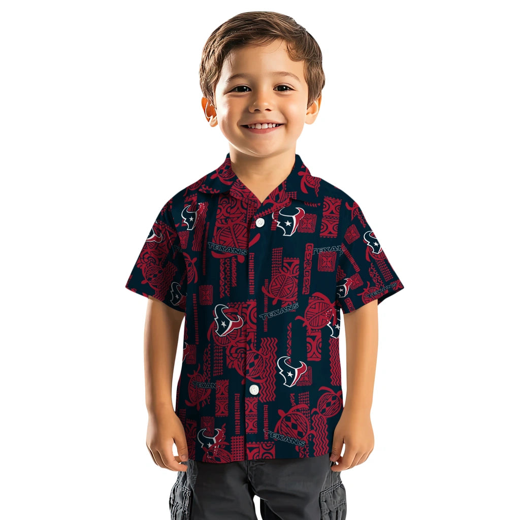 Houston Texans Hawaiian Shirt - Turtle Lines | Moonbestprint
